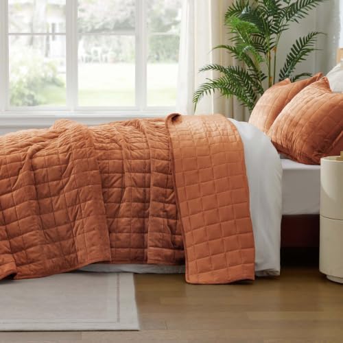 BEDELITE Velvet Quilt Set King Size, Luxury Velvet Comforter Bedding - Image 5