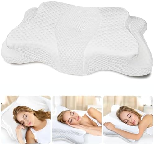CHxxy Memory Foam Pillows, Cervical Pillow for Neck & Shoulder Pain Relief by CHxxy