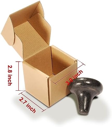 Master Massage Mushroom Shaped Basalt Hot Stone Kit – Trigger Point & Acupressure Tools for Deep Tissue Relaxation & Reflexology Massage – 1 Piece Basalt Rock - Image 5