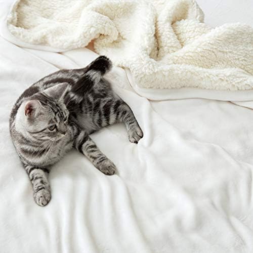 LBRO2M Sherpa Fleece Bed Blanket Super Soft Plush Warm Throw Queen 90"X90" - Image 5