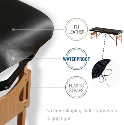 Massage Table Cover, Waterproof PU Leather Massage Bed Cover - Image 4