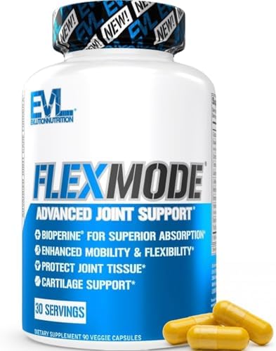 EVL FlexMode Joint Support with Glucosamine & Chondroitin - 30 Servings by Evlution