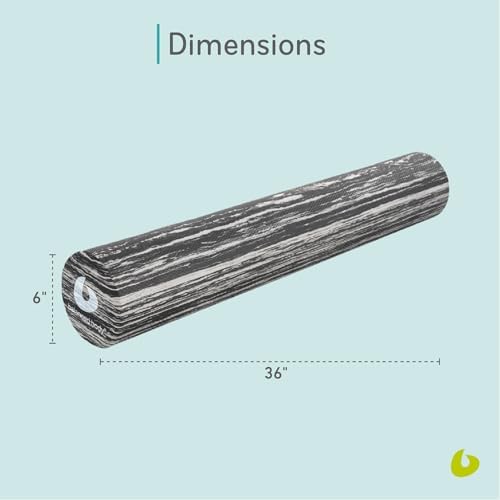 Balanced Body Magic Roller - Muscle Release Tool for Post-Pilates Workout or Physical Therapy, Stretching Tool, Swirlie Gray - Image 3