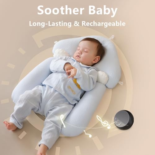 Portable Sound Machine White Noise Machine Nonstop 30 Soothing Sounds for Baby Kids Adults Pink Noise Sleep Machine 36-Level Vol Auto-Off Timer Memory Function for Home Travel Office - Image 3