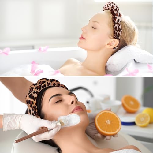 Ztomine Spa Headbands for Washing Face or Facial, Set of 2 Skincare, Terry Cloth Headband Wash Headband Combo Pack - Puffy Makeup Headbands for Face Washing, Mask, Skin Treatment - Image 5