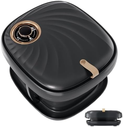 Deluxe Foot Bath Massage Spa with Temperature Control, Electric Heated Foot Soaking Tub for Professional Pedicure Foot Spa Massager with Bubbles, Remote Control and Shiatsu Rollers Black by Junatuqiu