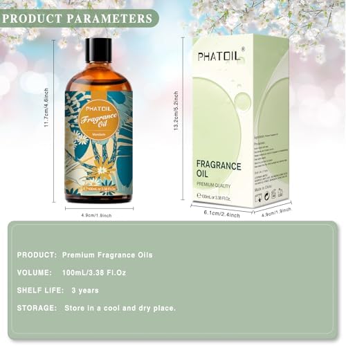 PHATOIL Mandarin Fragrance Oil for Diffuser Aromatherapy 3.38FL.OZ - Image 4