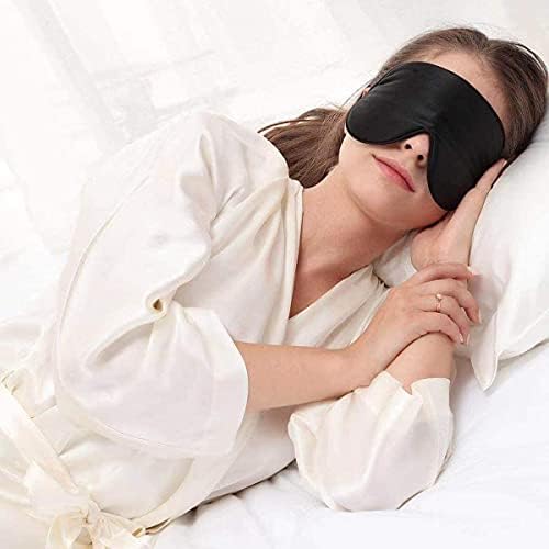 Alaska Bear Mulberry Silk Sleep Mask, Cool and Smooth (Original Black) - Image 4