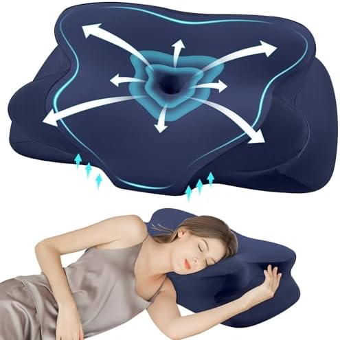 DONAMA Cervical Pillow Ergonomic Memory Foam Pillow for Neck Support by DONAMA