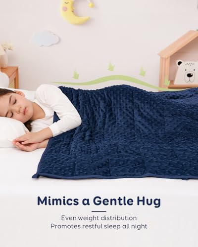 Kivik 5lbs Weighted Blanket, Cooling Soft Minky Dot Heavy Blankets, 36"x48" - Image 2