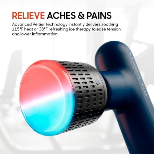 Sharper Image Powerboost Move Heat & Cold Mini Percussion Massage Gun - Image 4