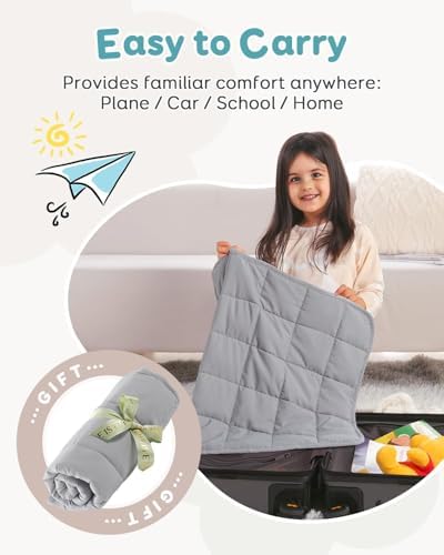 Topblan Weighted Lap Blanket 2 lbs, 19 x 21 Small Size for Summer - Image 5