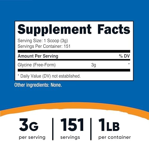 Nutricost Glycine Powder 1lb - Non-GMO, Gluten Free - Image 2