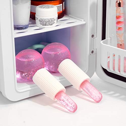 Facial Ice beauty ball- 2PC Globes Pink Facial Roller for Cold or Hot Skin Massagers Globe Durable Quartz Glass for Face and Eye Rollers Reduce Puffiness - Image 5