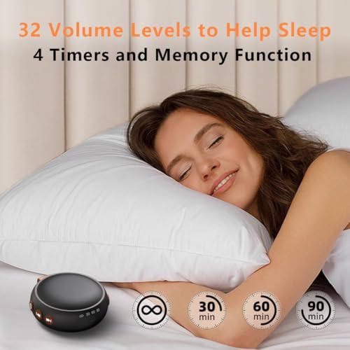 Portable White Noise Machine Sound Machine Small with 32 Volume Levels 30 Soothing Sounds Sleep Soother Rechargeable Travel Sound Therapy Brown Noise Sleep Machine for Baby Kid Adult - Image 5