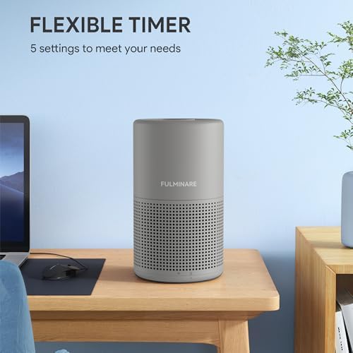 FULMINARE Air Purifiers for Bedroom H13 True HEPA Air Filter (Gray) - Image 3