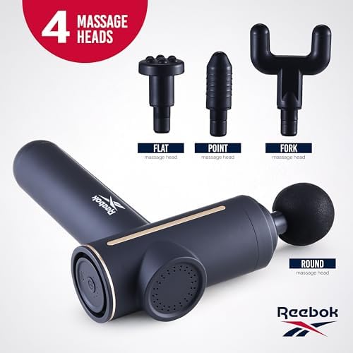 Reebok - Deep Tissue Massage Gun with Multiple Heads and Speed Settings - Image 3