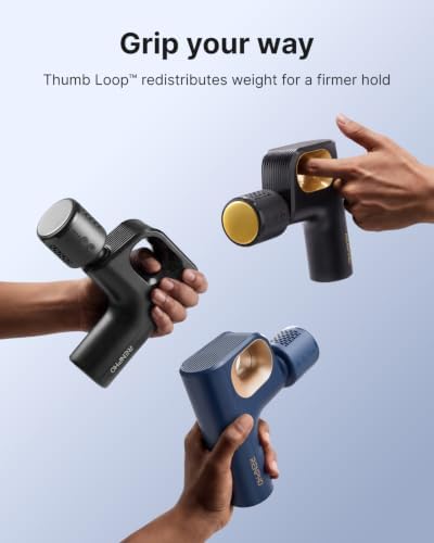 RENPHO Active Mini Thermacool Massage Gun with Heat and Cold, Thumb Loop - Image 4
