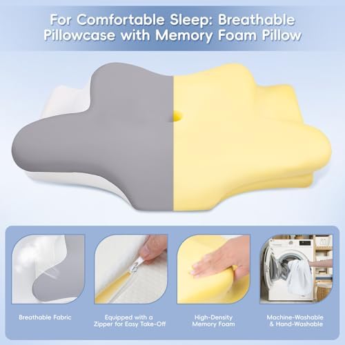 Cervical Neck Pillow, Ergonomic Memory Foam Pillow - Image 5