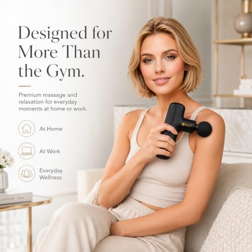 Hexa Mini Massage Gun Deep Tissue, Portable Muscle Massager, Black - Image 5