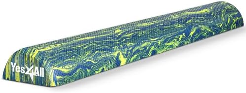 Yes4All EVA Firm Foam Roller for Stretching, Half Yoga Back Roller for Muscle Massage for Pilates, Yoga, Balance & Core Exercises - 12/36 inches by Unknown
