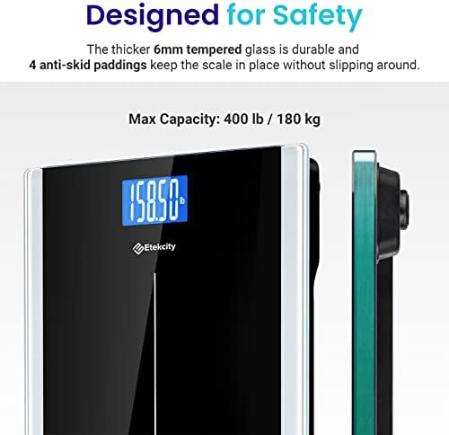 Etekcity Bathroom Scale for Body Weight, Digital, Highly Accurate, 400 lbs - Image 4