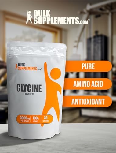 BulkSupplements.com Glycine Powder - Glycine Supplements, Amino Acid Supplement - Unflavored & Gluten Free, 3g per Serving, 100g (3.5 oz) (Pack of 1) - Image 5