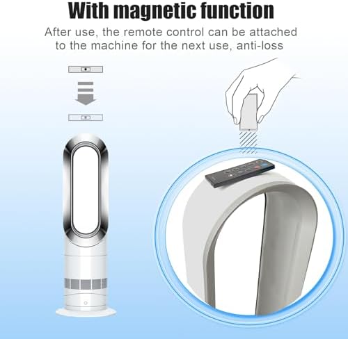 966538-01 Replacement Remote Control for Dyson Fan,Compatible with Dyson AM09 Hot + Cool Heater Tower Fan with Magnetic with Battery - Image 4