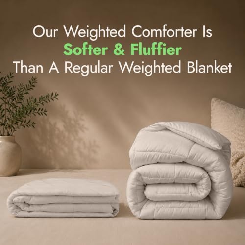 HomeSmart Weighted King Comforter 30 lbs, Also Fits California King Beds - Image 2