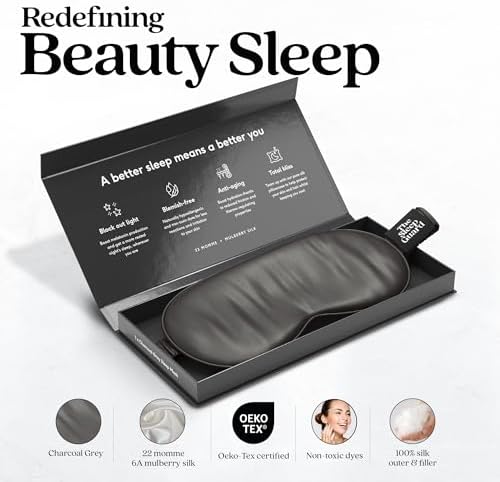 TheSleepGuard Pure Silk Sleep Mask [100% 6A Mulberry Silk, 22 Momme] Light Blocking Travel Essentials. Eye Masks for Sleeping. Black Oeko-Tex Blindfold. Eye Covers for Men & Women - Image 2