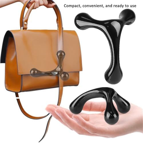 3 Point Hand Held Massage Tool, 2 Pcs Manual Trigger Point Massage Tools Deep Muscle Tissue Manual Massager, Handheld Palm Pressure Point Body Massager for Neck Shoulder Back Leg Muscle Pain Relief - Image 5