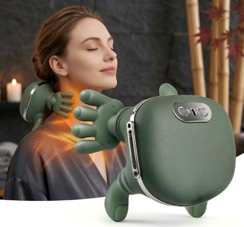 N7 Bionic Neck and Shoulder Massager, Heated Real-Hand Massagers with Fingers for Back Muscle Pain Relief, Portable & Lightweight Design by Unknown