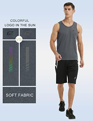 EZRUN Men's Quick Dry Workout Tank Top UPF 50+ Sweat-Wicking Gym Shirt - Image 5