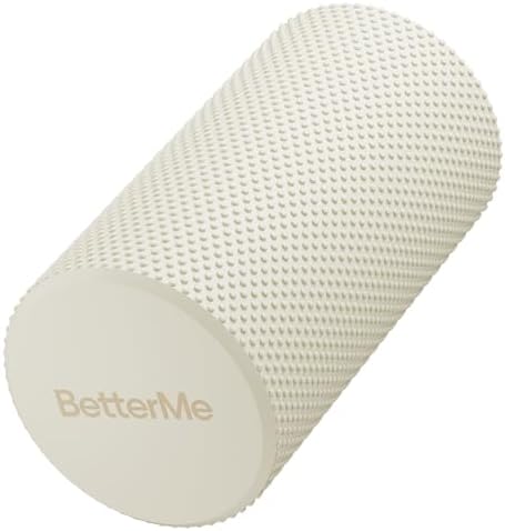 BetterMe Foam Roller for Muscle Recovery – High Density Exercise Roller for Back &Legs – Deep Tissue Massage Roller for Tension, Relief & Stretching (Ivory) by BetterMe