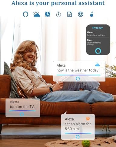 LODIMEKE Smart Watch, Alexa Built-in, Answer/Make Calls 44mm Smartwatch Women Men, 1.83" Sports Watch IP68 Waterproof, Heart Rate SpO2 Sleep Stress Monitor, Step Counter Watch for Android & iOS Phone - Image 2