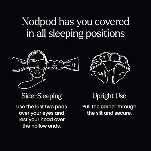 nodpod Patented Gentle Pressure Sleep Mask, Weighted Eye Mask - Image 5