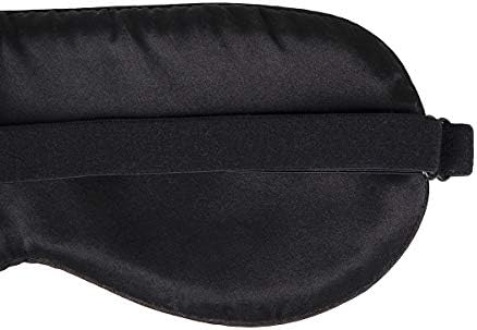 100% Mulberry Silk Sleep Mask Blackout, Cute Natural Sleeping Mask with Adjustable Elastic Strap, Satin Eye Cover for Men Women Adults (Blue) - Image 4