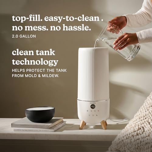 Homedics Warm and Cool Mist Ultrasonic Humidifier, Top Fill 2-Gallon Tank - Image 6