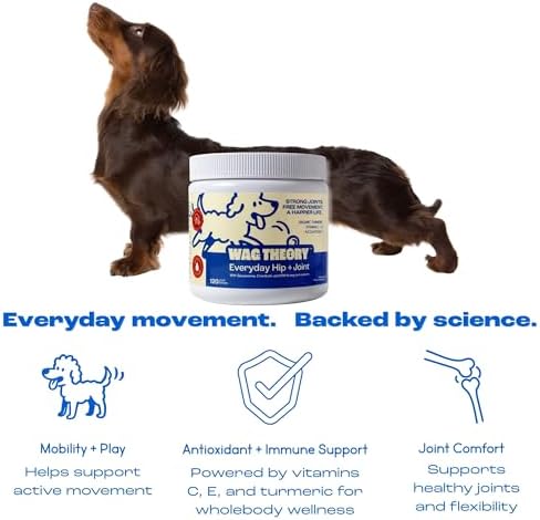Hip & Joint Supplement for Dogs – Glucosamine Chondroitin MSM – Dog Joint Supplement & Mobility Support Chews with Turmeric & Yucca – Arthritis Support – 120 Soft Chews - Image 2