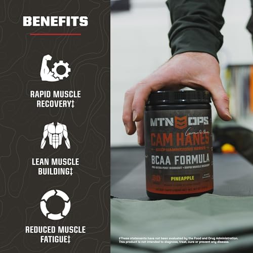 MTN OPS BCAA Powder for Muscle Recovery, Pineapple - Image 3