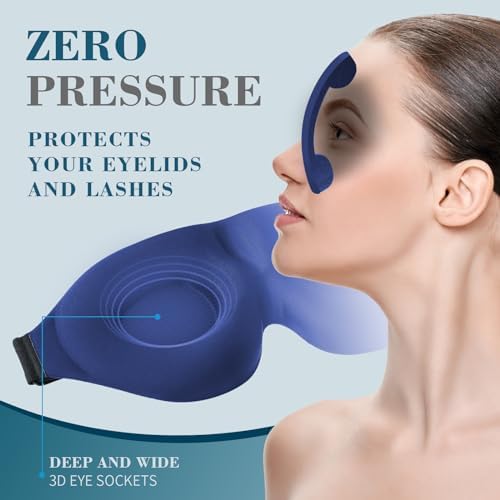 ZGGCD Sleep Mask for Side Sleeper, Light Blocking Eye Mask for Women Men - Image 4