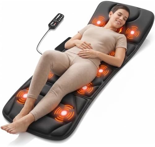 CuPiLo Full Body Massage Mat with Heat, 2026 Upgraded 66.5" Massage Pad by CUPILO