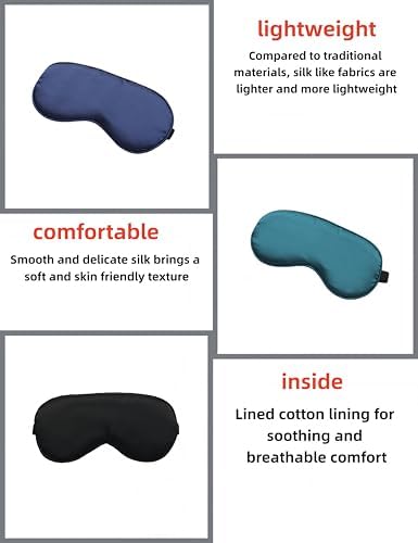 Double-Sided Mulberry Silk Eye Mask, Green - Image 4