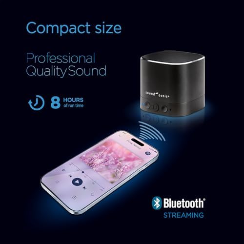Sound Oasis Pink Noise Bluetooth Sound Machine for Sleeping - BST-80-20 - Image 2
