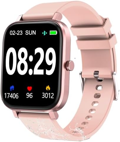 Choiknbo Smart Watch for Women Fitness Tracker Watch for Android/iOS Phones, Activity Trackers and Smartwatches with Heart Rate/Sleep Monitor, Step Counter, Waterproof Smart Watches by Choiknbo