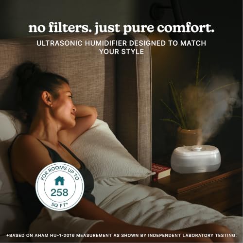Homedics Ultrasonic Humidifier with Visible Cool Mist 0.5-Gal Top-Fill Tank - Image 2