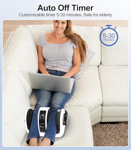CARESKY® Shiatsu Foot Massager with Heat, Rolling Deep Kneading, Feet Massager Machine for Plantar Fasciitis, Neuropathy Pain, Size up to 14", Multiple Modes - Image 6
