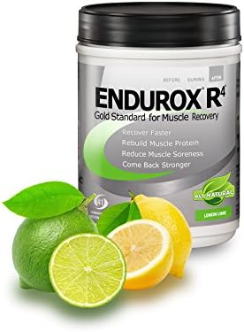 Endurox R4 by PacificHealh - All Natural Post Workout Recovery Drink Mix with Protein + Carbs & Electrolytes - for Faster Recovery, Reduced Soreness & Muscle Rebuilding - 14 Servings (Lemon Lime) by Endurox