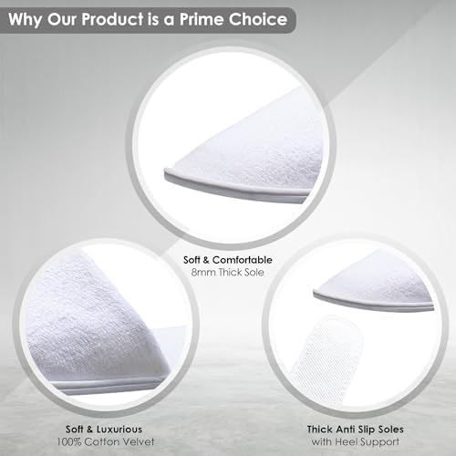 Indoor Spa Slippers 6–12 Pairs – Unisex Washable, Non-Slip Closed Toe Disposable Slippers for Guests, Bathroom, Bedroom, Hotel, House, Bride, Travel and Shoeless Home - Image 6