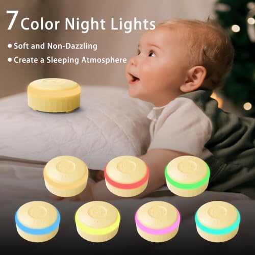 White Noise Sound Machine with Night Light for Sleep Baby Adults - Image 2